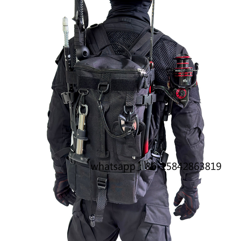 Fishing Backpack - حقيبة صيد، موديل جديد، مقاومة للماء،