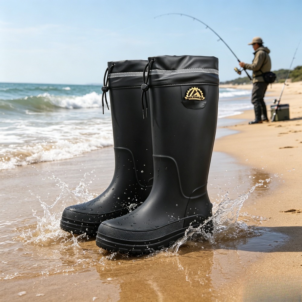 Fishing Equipment Basic - أحذية مطر شتوية لمعدات الصيد، أحذية