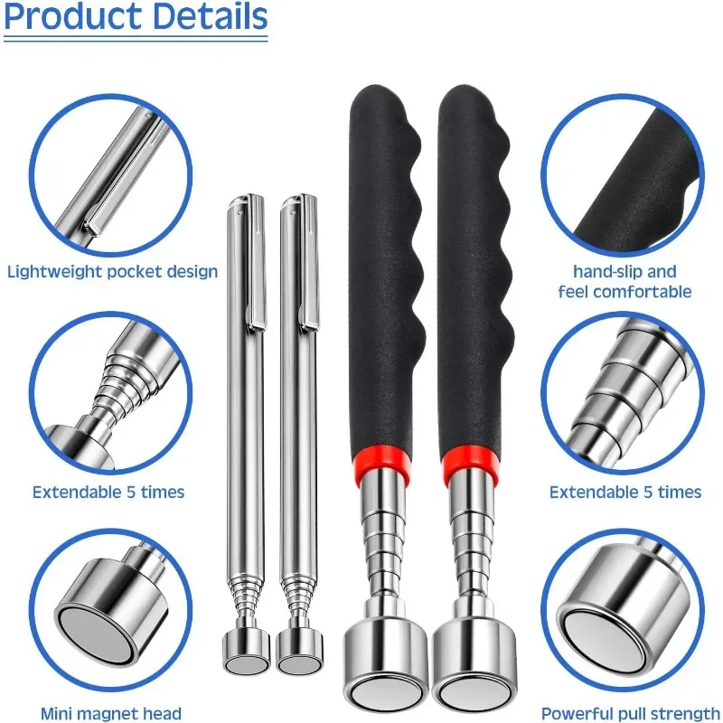 قلم مغناطيسي تلسكوبي محمول لأش - مراجعة Telescopic Fishing Rod وسعره