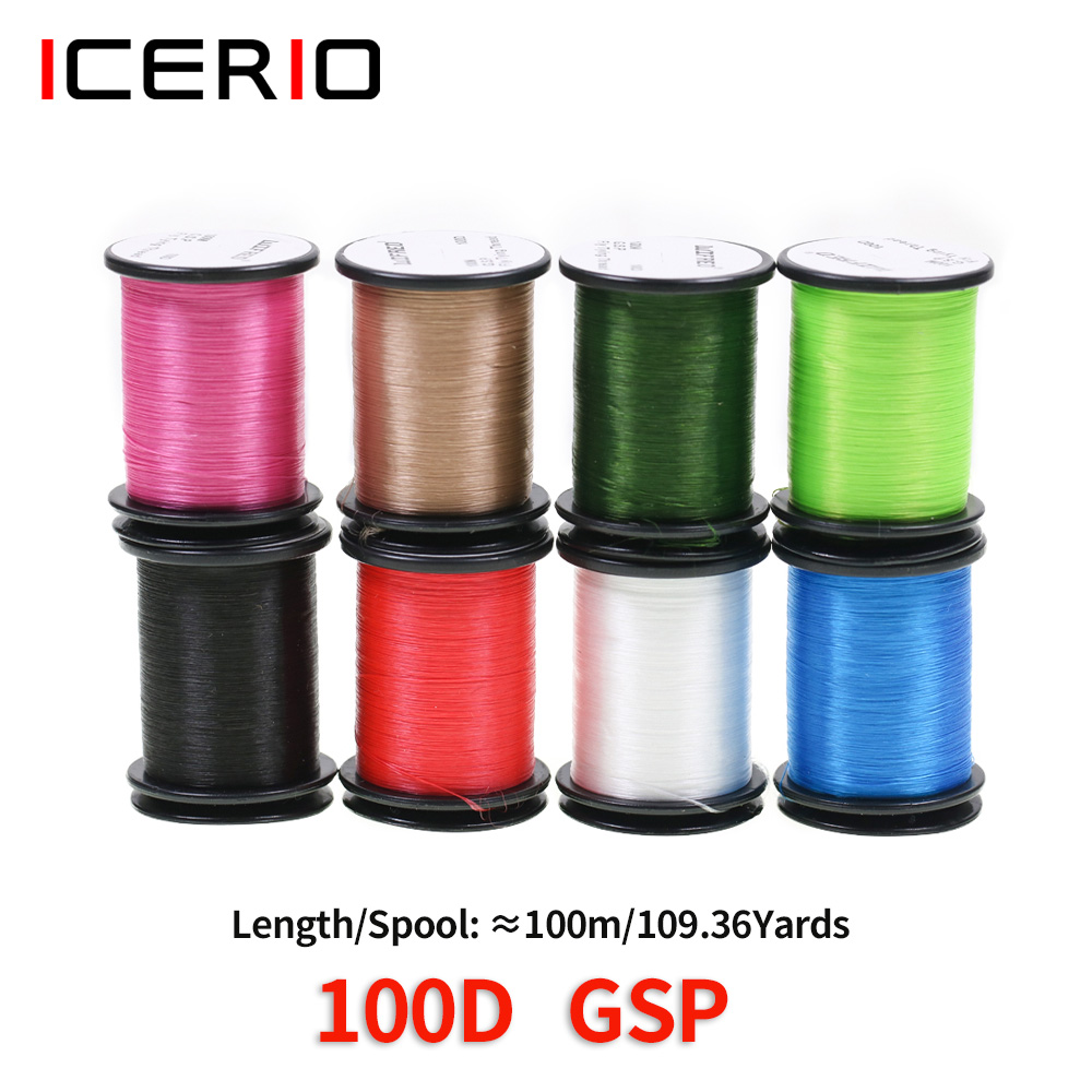 ICERIO 2 قطعة 100D GSP يطير رب - مراجعة Fishing Equipment Line وسعره