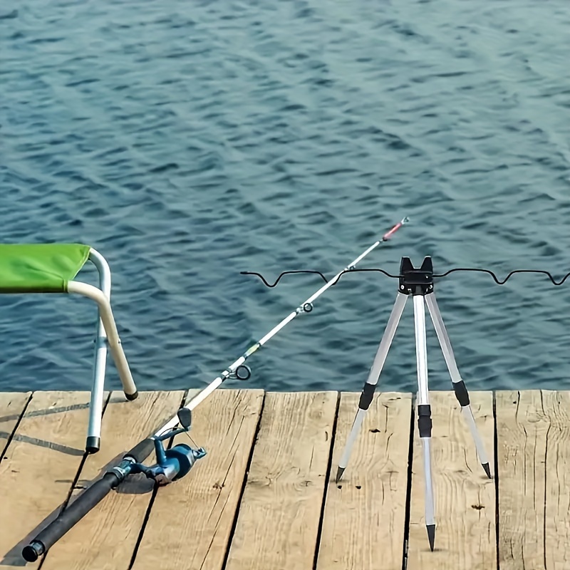 1 قطعة حامل سبائك الألومنيوم ت - مراجعة Telescopic Fishing Rod وسعره