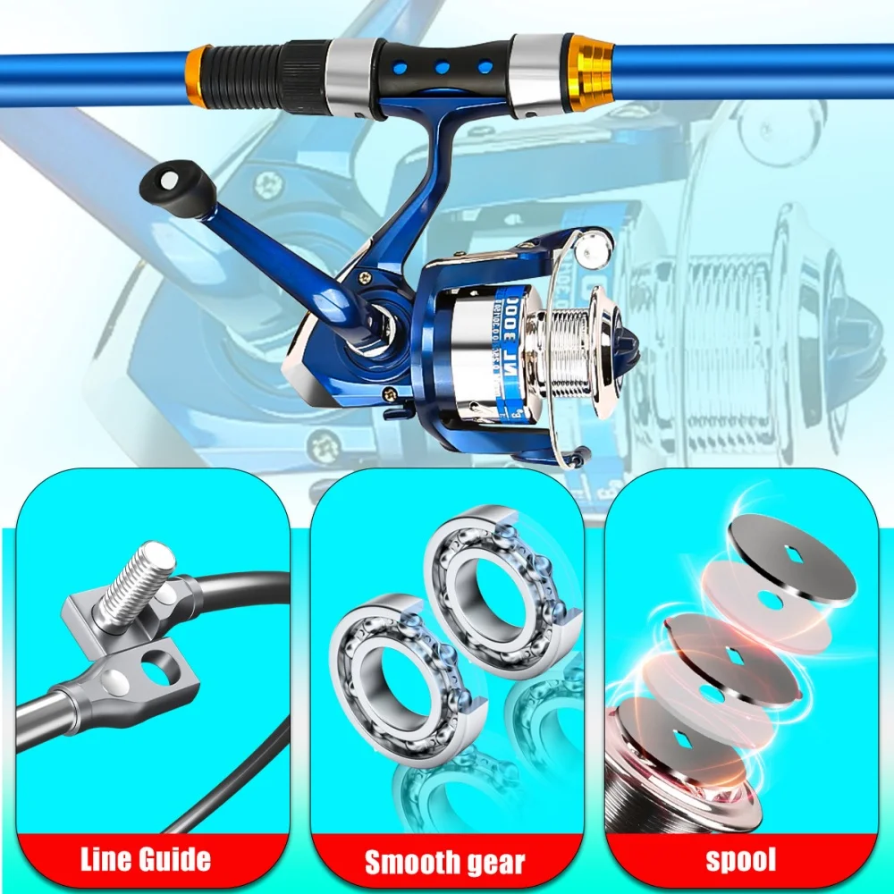 مجموعة صنارة صيد من الألياف ال - مراجعة Fishing Equipment Line وسعره